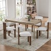 NicBex Modern Upholstered Armless Set of 2 Dining Chairs with Metal Legs,Minimalist Small Office Chairs,Living Room Accent Chairs - 3 of 4