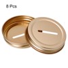 Unique Bargains Regular Mouth Coin Slot Bank Lid for Mason Jar Covers 8 Pcs - 3 of 4