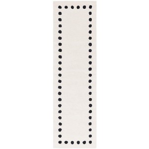 Metro MET913 Hand Tufted Indoor Runner Rug - Ivory/Black - 2'3"x8' - Safavieh - 1 of 4