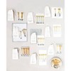Storied Home Stainless Steel and Brass Spoons with Gold Finish Reindeer Handles, Set of 4 in Printed Drawstring Bag - 2 of 3