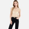 Anna-Kaci Women's Sequin V-Neck Top with Cap Sleeves and Relaxed Fit - 2 of 4