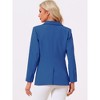 Allegra K Women's Bussiness Work Office One Button Open Front Blazer - 3 of 4