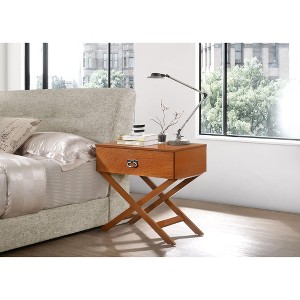 NicBex Modern 1 Drawer Nightstand Elegant Bedside Table with Solid Legs End Table for Living Room, Bedroom - 1 of 4