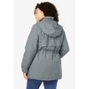 Woman Within Plus Size Fleece-Lined Taslon Anorak - 3 of 4