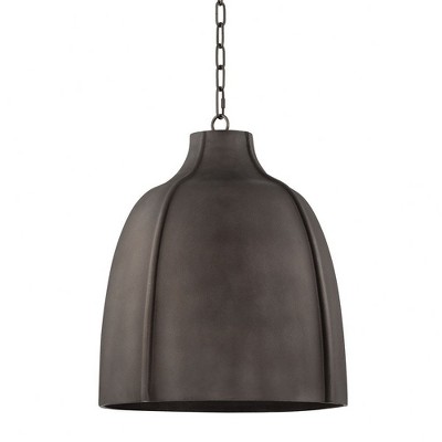 Troy Lighting Flint 1 - Light Pendant in  Blackened Graphite