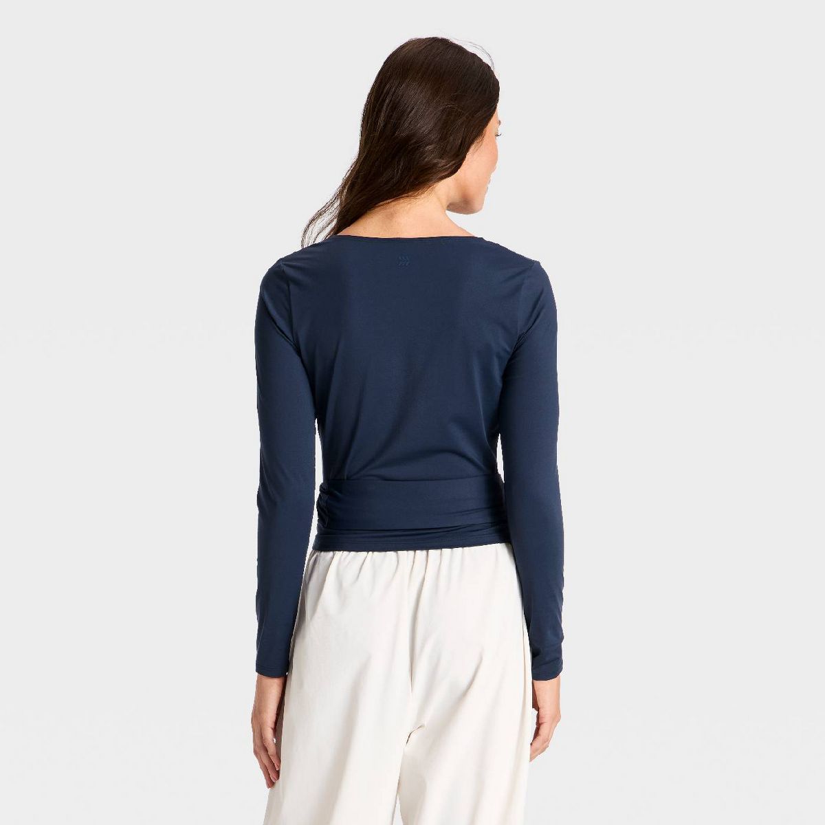 Women's Knit Long Sleeve Wrap Top - All In Motion™ - thumbnail 8
