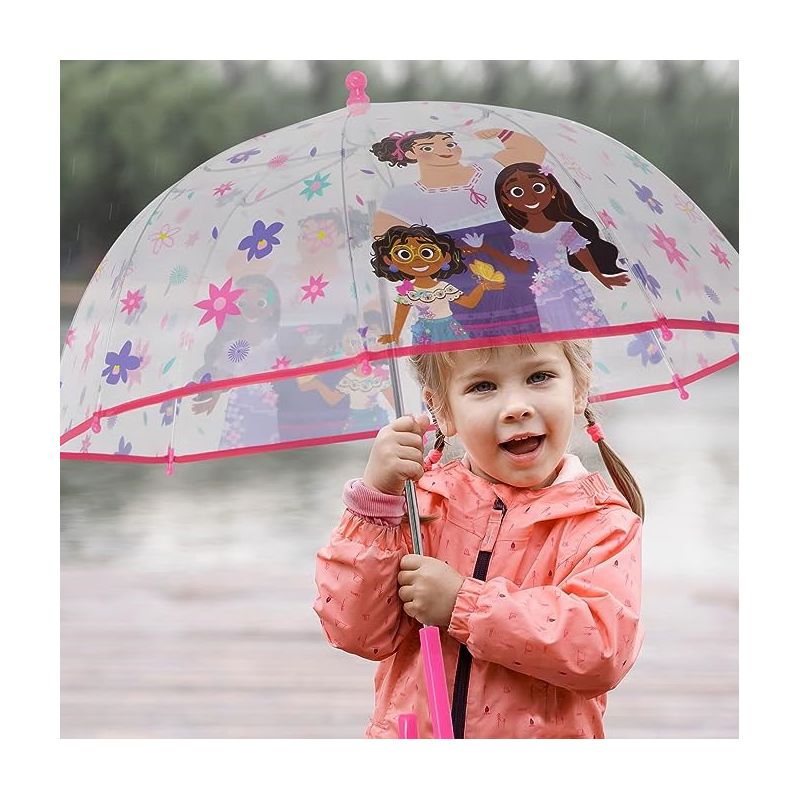 Encanto Girl's Clear Bubble Umbrella- Ages 3-10, 2 of 3