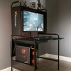 Icarus Gaming Desk Black - X Rocker: Ergonomic Design, Cable Management, Steel Frame, PC Tray - 3 of 4