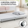 Metal Daybed Twin Size Day Bed with Headboard and Heavy Duty Steel Slats Support, Mattress Foundation Platform Sofa Bed, for Living Room, Bedroom - 4 of 4