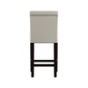 Set of 2 24" Vermont Faux Leather Counter Height Barstool White - Inspire Q: Modern Padded Back, Rubberwood Frame - 4 of 4
