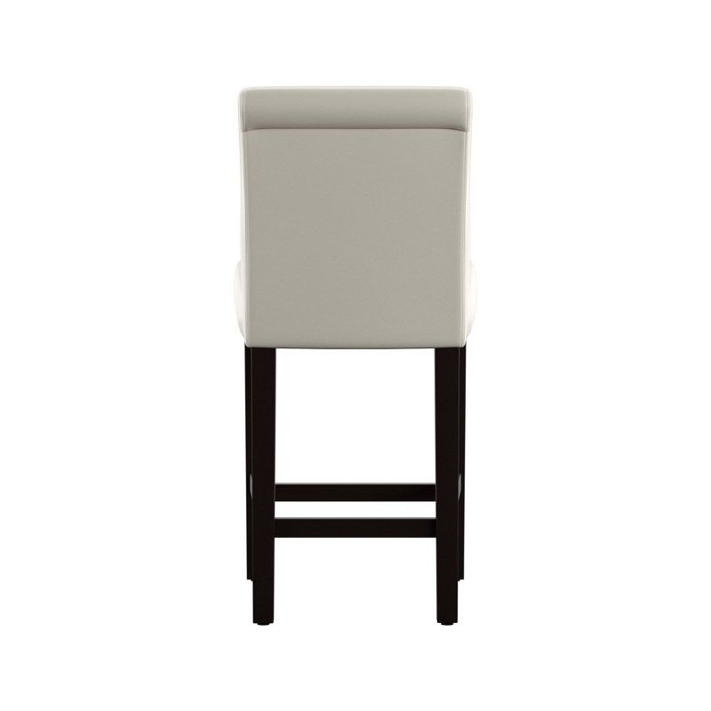 Set of 2 24&#34; Vermont Faux Leather Counter Height Barstool White - Inspire Q, 4 of 6