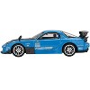 Mazda RX-7 RE-Amemiya 20B NA 3ROTOR-7 RHD "Ama-san Go" Blue with Carbon Hood Limited Edition 1/64 Diecast Model Car by Mini GT - 3 of 4