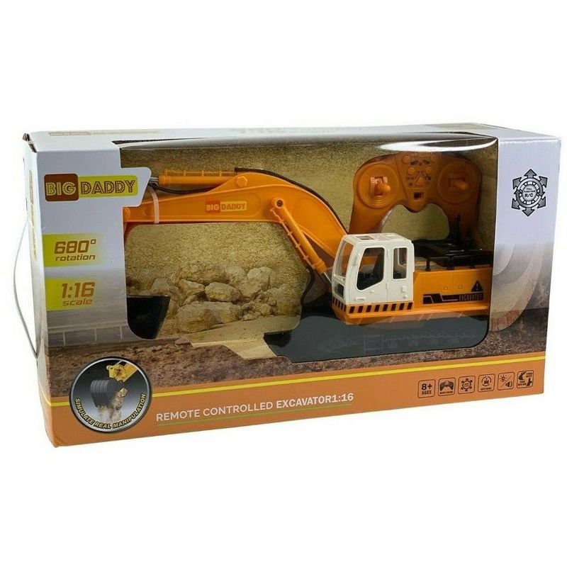 Big-Daddy Full Functional Excavator, Electric Rc Remote Control Construction Tractor Toy, 5 of 6