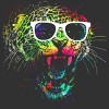 Boy's Design By Humans Technicolor Jaguar By clingcling T-Shirt - 2 of 3