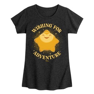 Girls' - Disney - Wishing For Adventure Fitted Short Sleeve Graphic T-Shirt - 1 of 4