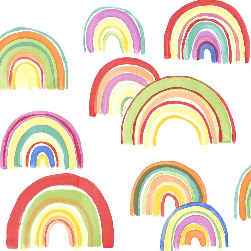 Over the Rainbow Multicolor Wallpaper, 1 of 5