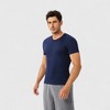 Anna-Kaci Active Men's Fitted Short Sleeve Performance T-Shirt with Stretch Fabric and Moisture-Wicking Comfort - 3 of 4