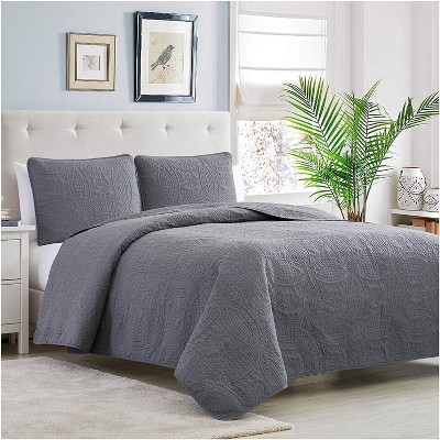 Mellanni Ultrasonic Quilted Coverlet Set