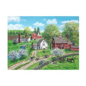 Canvas Wall Art - Bob Fair 'Spring Outing' Wall Art for Living Room, Bedroom, or Office Décor by Trademark Fine Art - 32 x 24 Inches - 1 of 4