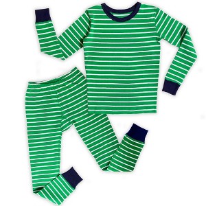Mightly Kids' Fair Trade 100% Organic Cotton Tight Fit Pajamas Set - 1 of 3
