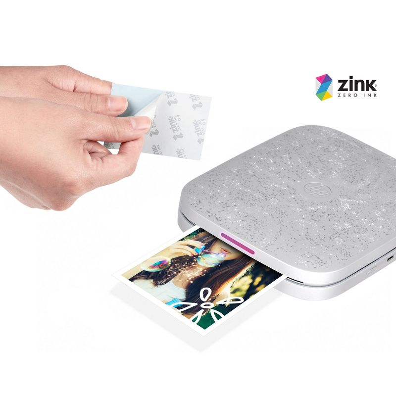 HP Sprocket 3x4 Instant Photo Printer ? Wirelessly Print 3.5x4.25" Photos on Zink Paper from iOS & Android Devices, 2 of 5