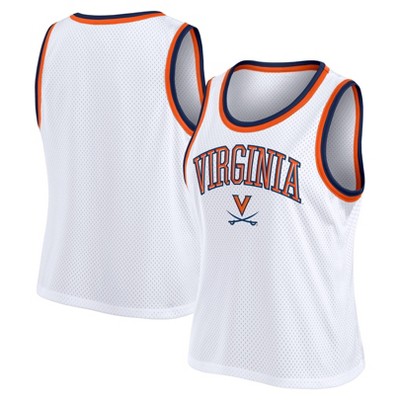 NCAA Virginia Cavaliers Women's White Mesh Tank Top