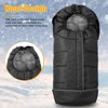Itopfox Winter Stroller Cover - Universal Toddler Footmuff, Water Resistant Coral Fleece Baby Bunting Sleeping Bag for Strollers - 3 of 4