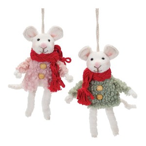 Winter Mouse Ornament (Set of 6) - 1 of 4