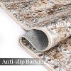9x12 Large Area Rug, Machine Washable Rugs for Bedroom, Vintage Distressed Accent Rug, Stain Resistant Throw Kitchen Rugs with Non Slip Backing - 2 of 3