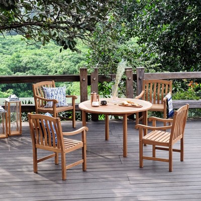 Sherwood 5pc Solid Teak Outdoor Dining Set - Cambridge Casual