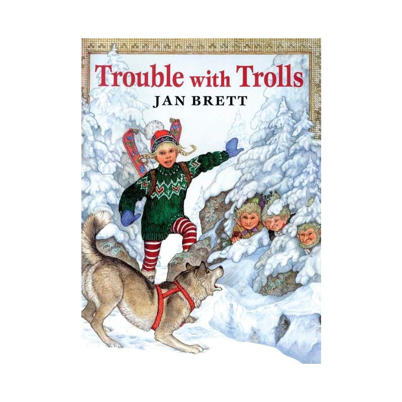 Trouble with Trolls - (Picture Puffin Books) by  Jan Brett (Paperback), 1 of 2