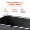 VEVOR 33 inch Kitchen Sink Workstation, 304 Stainless Steel Top Mount Sinks, Drop-In Single Bowl Farmhouse Basin with Accessories, (Black) - 4 of 4
