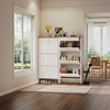 ORRD Slim Shoe Storage Cabinet with 3 Flip-Up Compartments & Drawer, Space Saving 12-15 Pair Organizer for Entryway, White and Walnut - 4 of 4