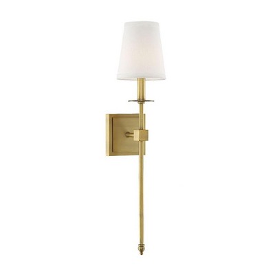 Savoy House Monroe 1 - Light Wall Light in  Warm Brass