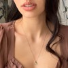Bloom Flower Pendent Necklace in Gold, Rose Gold, Silver - Honeycat - 3 of 4