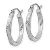 Black Bow Jewelry 2.5mm, Sterling Silver, Twisted Round Hoop Earrings, 20mm (3/4 In) - 2 of 4