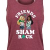 Women's - Barbie - St. Patrick's Day Friends Sham Rock Graphic Racerback Tank - 2 of 4