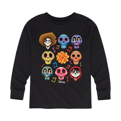 Boys' - Coco - Musical Skulls Long Sleeve Graphic T-Shirt