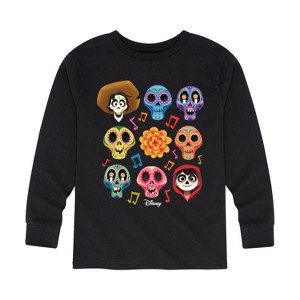 Boys' - Coco - Musical Skulls Long Sleeve Graphic T-Shirt - 1 of 4