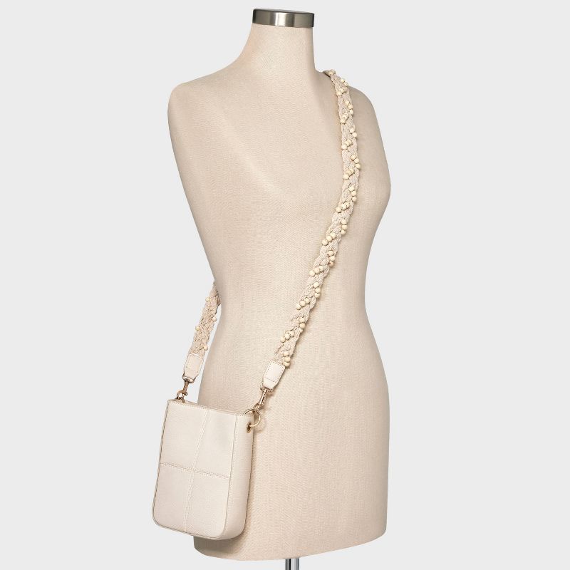 Striped Hand Braided Handbag Strap - Universal Thread&#8482; Off-White, 3 of 7