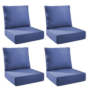 Gymojoy Outdoor Deep Seat Cushion Set 24 x 24 x 6 Inch - 4 Pair - 1 of 4