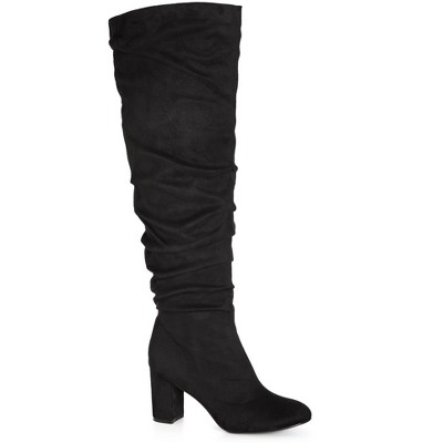 Women's Wide Fit Raquel Knee Boot - Black | City Chic : Target