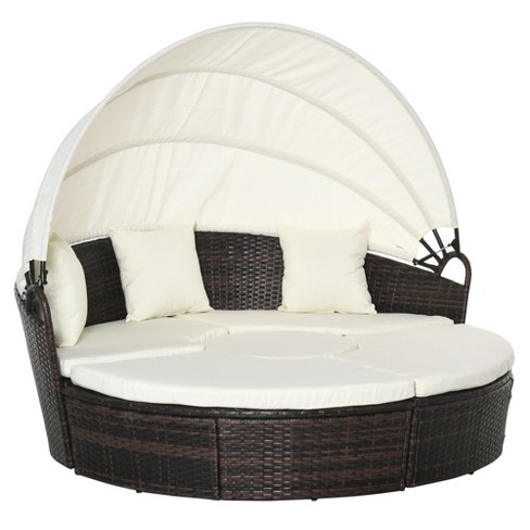 Outdoor daybed best sale with canopy target