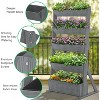 DoCred Vertical Wooden Raised Garden Bed – 4-Tier & 5-Tier Freestanding Planter Stand for Indoor & Outdoor Flowers, Herbs, and Vegetables - 3 of 4