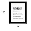 HomeRoots Bathroom Escape Black Framed Print Bathroom Wall Art - 3 of 3