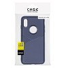 Reiko Apple iPhone XS Max TPU Leather Feel Case Leather Fit Flexible Slim Premium Case in Blue - 4 of 4