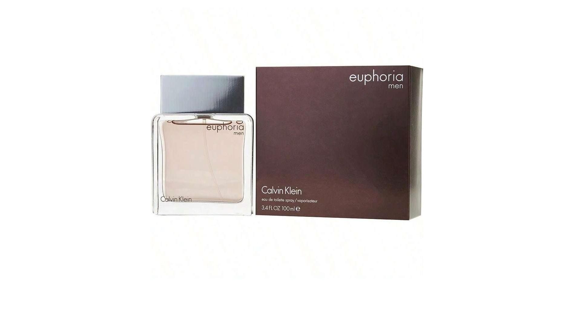 Euphoria Men By Calvin Klein Men Pepper, Ginger, Cedar, Sage, Black Basil, Suede, Brazilian Redwood, Patchouli Amber Edt Spray 3.4 Oz