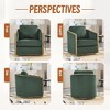MOONMISS 360 Degree Swivel Barrel Chair,Comfy Corduroy Round Accent Sofa Chair,Leisure Arm Chair for Nursery,Hotel,Bedroom,Office - 2 of 4