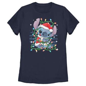 FREE shipping Stitch candy light Christmas shirt, Unisex tee