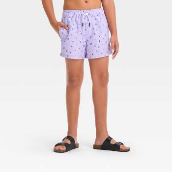 Boys' Shapes Printed Swim Shorts - art class™ Purple